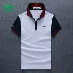 lacoste t-shirt new arrival polo sport color block blanc rouge